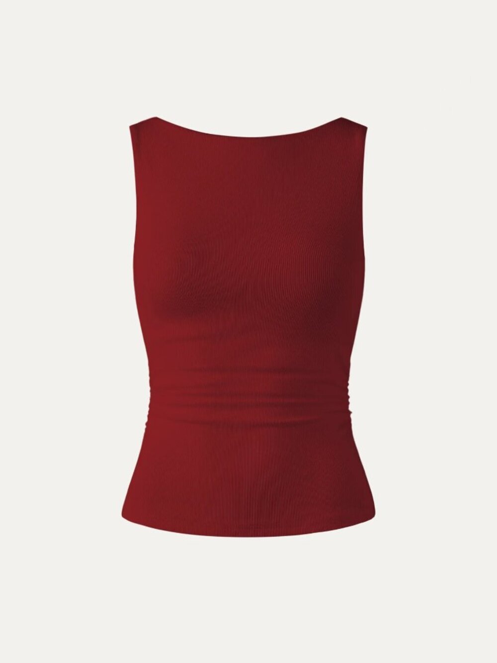 NWT OGL Plantive® Elastic Open Back Bra Tank Dusk Retro Red XS - Picture 2 of 16